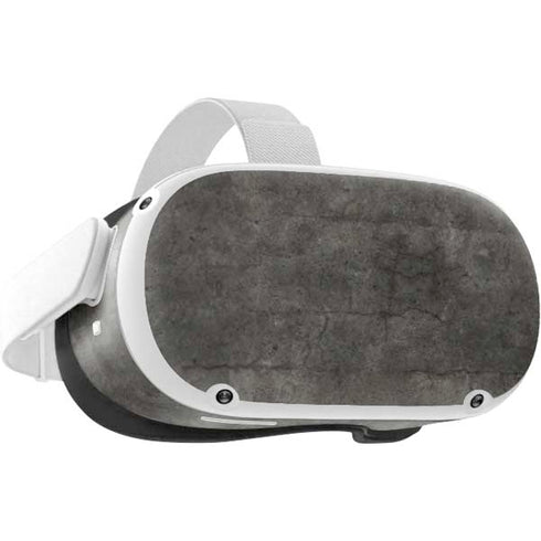 Dark Iron Grey Concrete Oculus Quest 2 Skin