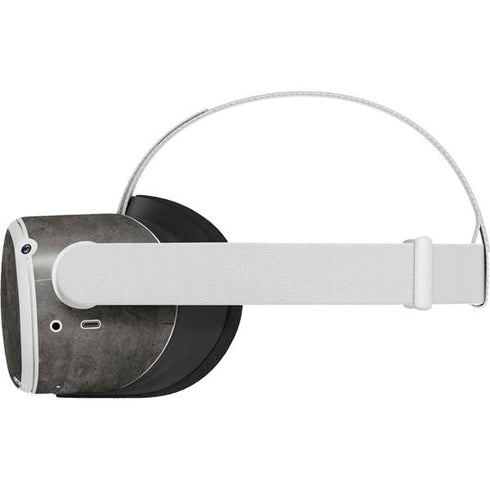 Dark Iron Grey Concrete Oculus Quest 2 Skin