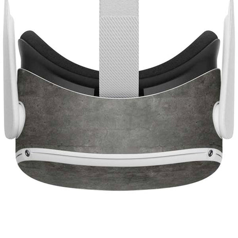 Dark Iron Grey Concrete Oculus Quest 2 Skin