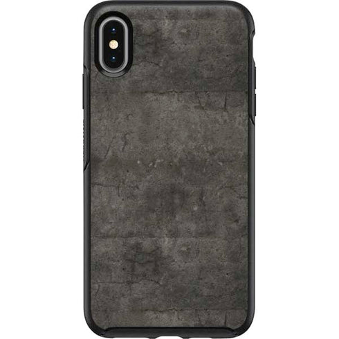 Dark Iron Grey Concrete Otterbox Symmetry iPhone Skin