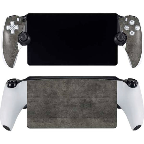 Dark Iron Grey Concrete PlayStation Portal Remote Player Skin