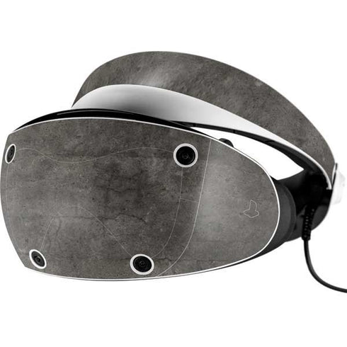 Dark Iron Grey Concrete PlayStation VR2 Skin