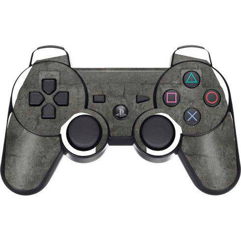 Dark Iron Grey Concrete PS3 Dual Shock wireless controller Skin