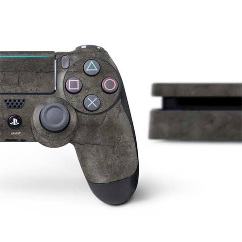 Dark Iron Grey Concrete PS4 Slim Bundle Skin