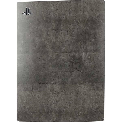 Dark Iron Grey Concrete PS5 Console Skin