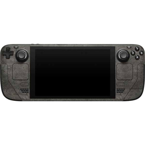 Dark Iron Grey Concrete Steam Deck Handheld Gaming Computer Skin