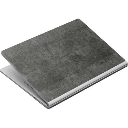 Dark Iron Grey Concrete Surface Book Skin