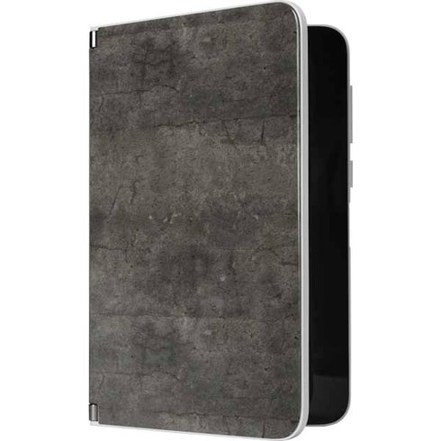Dark Iron Grey Concrete Surface Duo Skin