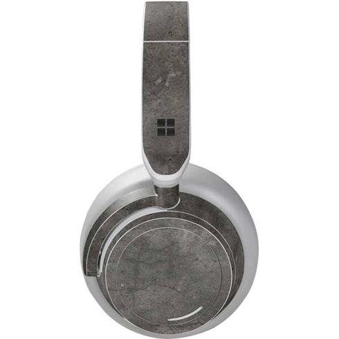 Dark Iron Grey Concrete Surface Headphones Skin