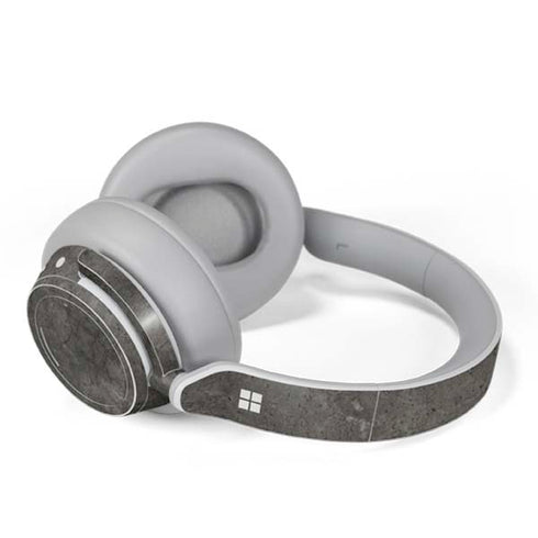 Dark Iron Grey Concrete Surface Headphones Skin