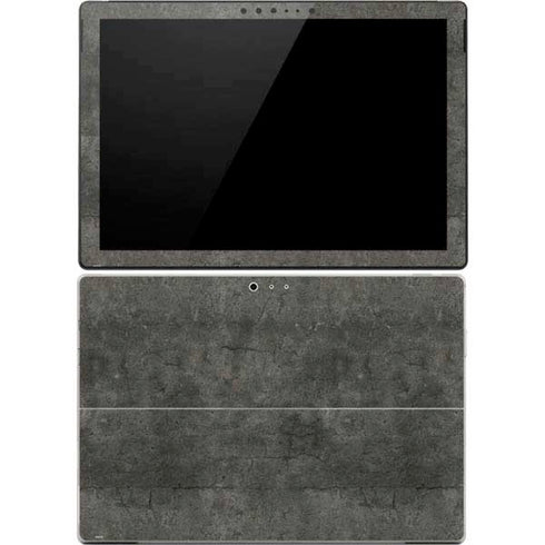 Dark Iron Grey Concrete Surface Pro 4 Skin