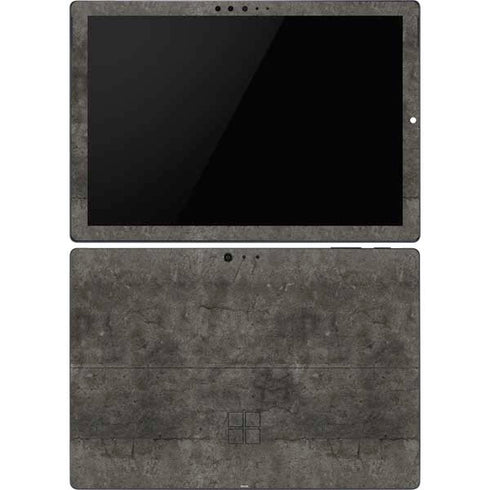 Dark Iron Grey Concrete Surface Pro 6 Skin