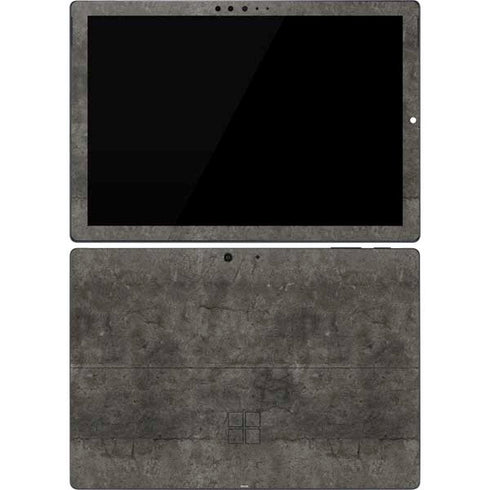 Dark Iron Grey Concrete Surface Pro 7 Skin