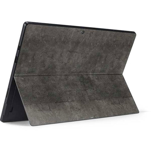 Dark Iron Grey Concrete Surface Pro 7 Skin