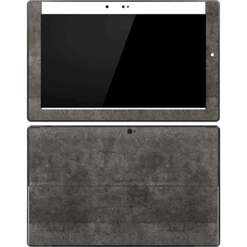 Dark Iron Grey Concrete Surface Pro Tablet Skin