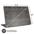 Dark Iron Grey Concrete Universal Laptop 17in (13.8 x 10in) Skin