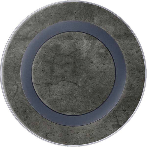 Dark Iron Grey Concrete Wireless Charger Skin