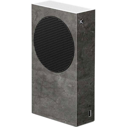 Dark Iron Grey Concrete Xbox Series S Console Skin