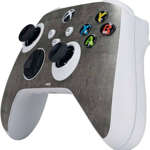 Dark Iron Grey Concrete Xbox Series S Controller Skin