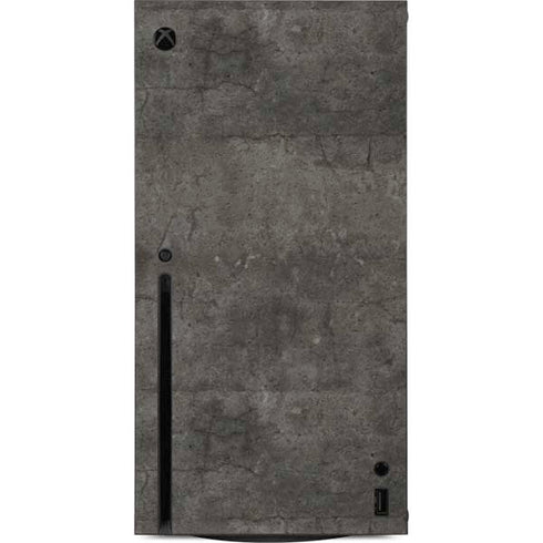 Dark Iron Grey Concrete Xbox Series X Console Skin
