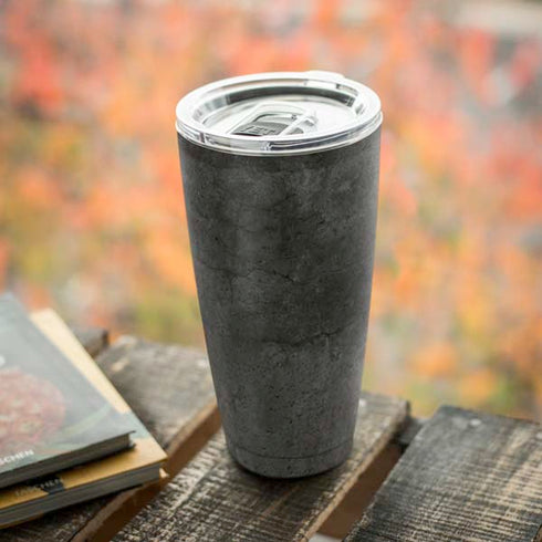 Dark Iron Grey Concrete Yeti 20oz Tumbler Skin