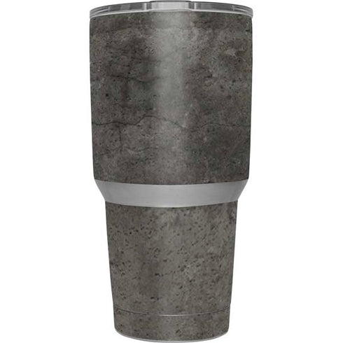 Dark Iron Grey Concrete Yeti 30oz Rambler Tumbler Skin