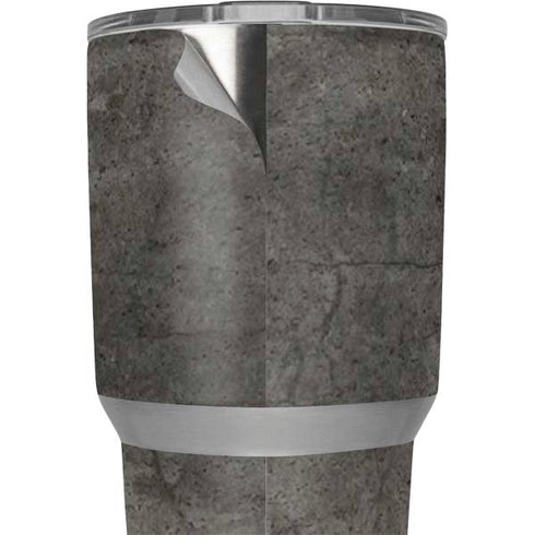 Dark Iron Grey Concrete Yeti 30oz Rambler Tumbler Skin
