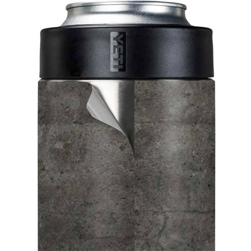 Dark Iron Grey Concrete Yeti Colster Can Insulator Skin