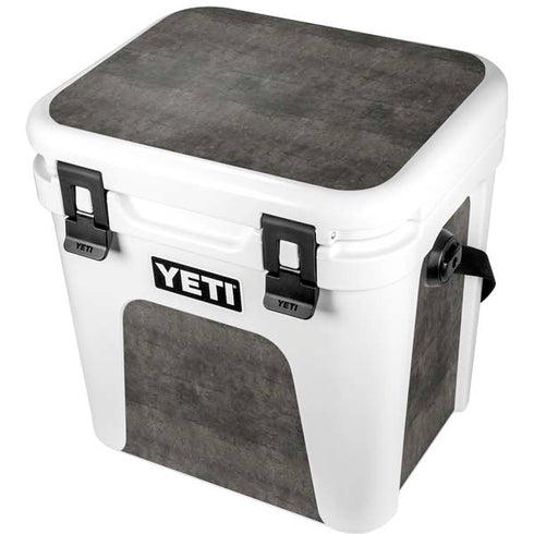 Dark Iron Grey Concrete YETI Roadie 24 Hard Cooler Skin