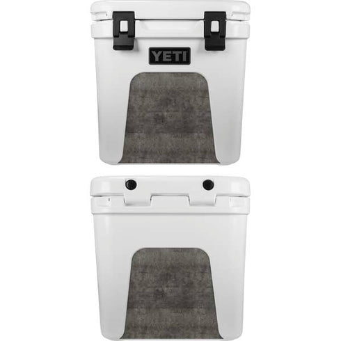 Dark Iron Grey Concrete YETI Roadie 24 Hard Cooler Skin