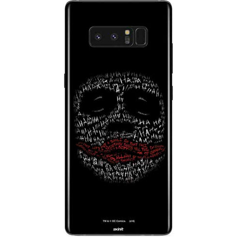 DC Comics The Joker Put a Smile On That Face Galaxy Note 8 Skin