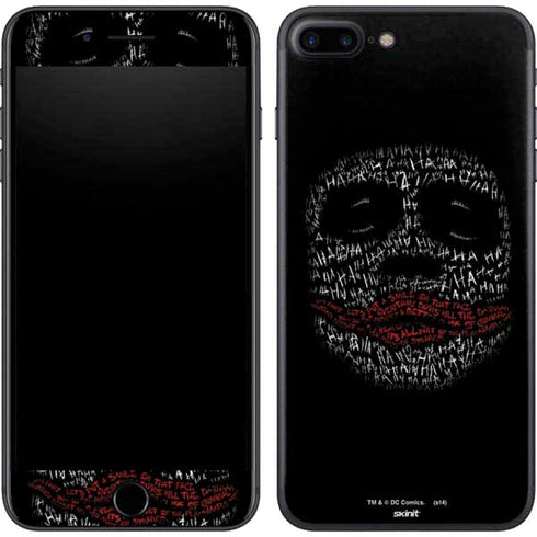 DC Comics The Joker Put a Smile On That Face iPhone 8 Plus Skin