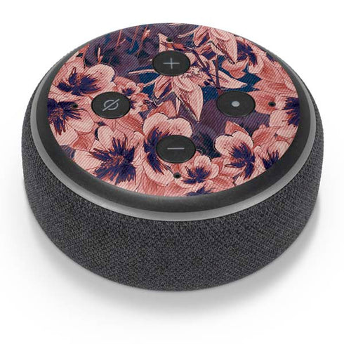 Dark Tapestry Floral Amazon Echo Dot Skin