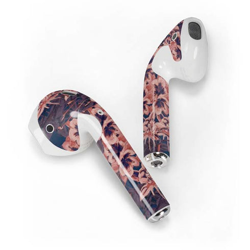 Dark Tapestry Floral Apple AirPods Skin