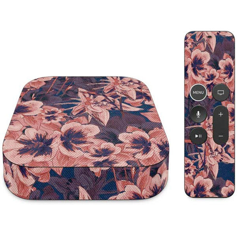Dark Tapestry Floral Apple TV Skin