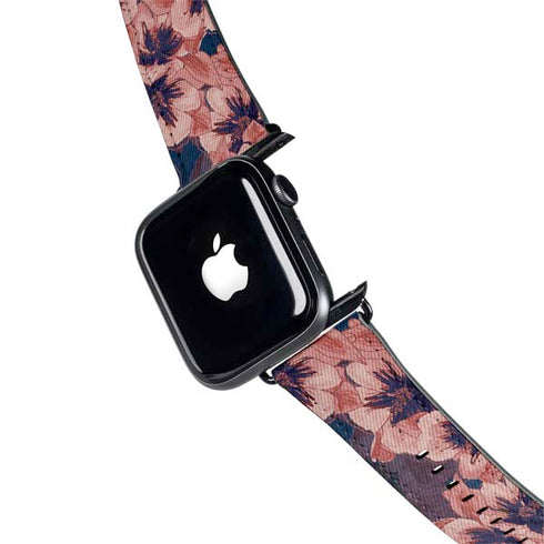 Dark Tapestry Floral Apple Watch Band 42-44mm