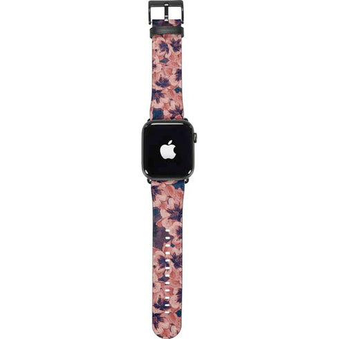 Dark Tapestry Floral Apple Watch Band 42-44mm
