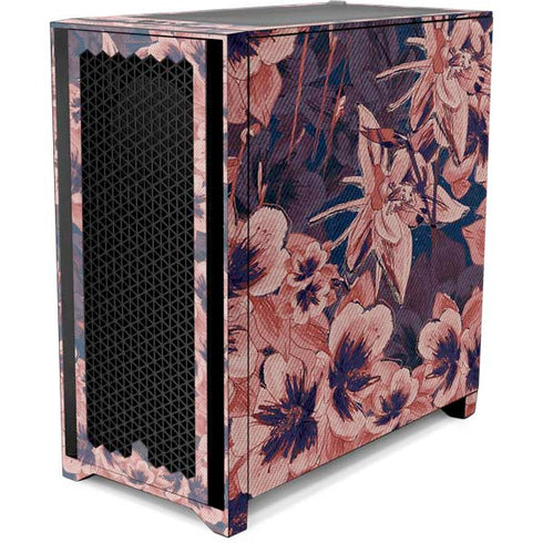 Dark Tapestry Floral Corsair 4000D Tempered Glass Mid-Tower ATX Case Skin