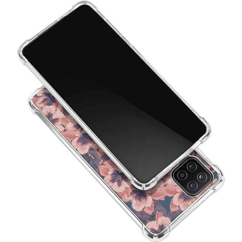 Dark Tapestry Floral Galaxy A12 Clear Case