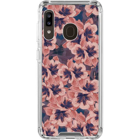 Dark Tapestry Floral Galaxy A30 Clear Case