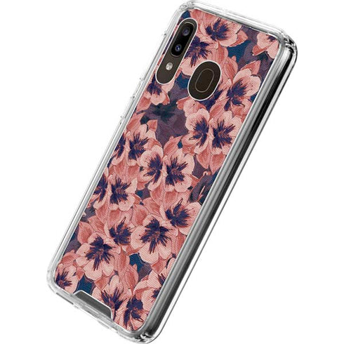 Dark Tapestry Floral Galaxy A30 Clear Case