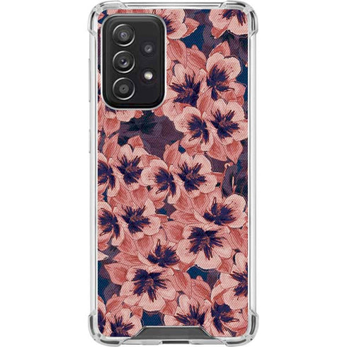 Dark Tapestry Floral Galaxy A52 5G Clear Case