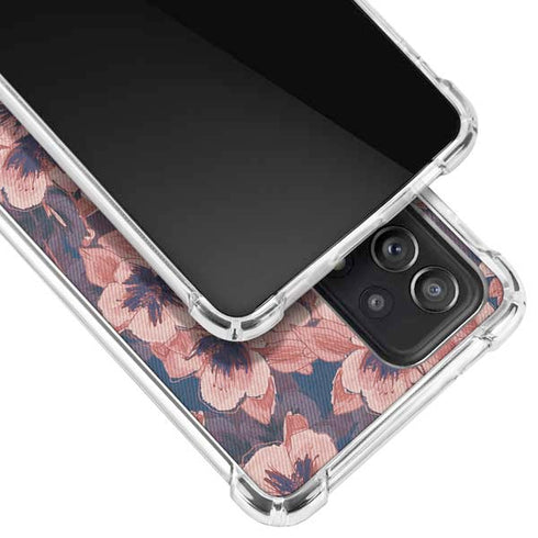Dark Tapestry Floral Galaxy A72 5G Clear Case