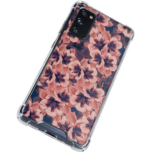Dark Tapestry Floral Galaxy S20 FE Clear Case