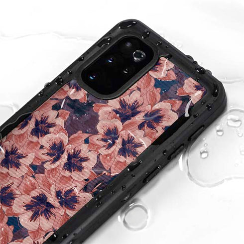 Dark Tapestry Floral Galaxy S20 Plus Waterproof Case