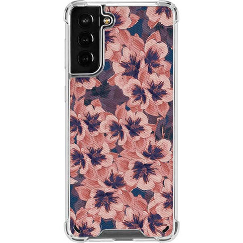 Dark Tapestry Floral Galaxy S21 Plus 5G Clear Case