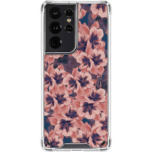 Dark Tapestry Floral Galaxy S21 Ultra 5G Clear Case