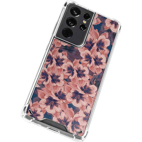 Dark Tapestry Floral Galaxy S21 Ultra 5G Clear Case