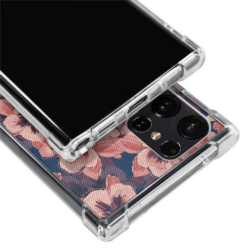 Dark Tapestry Floral Galaxy S22 Ultra Clear Case