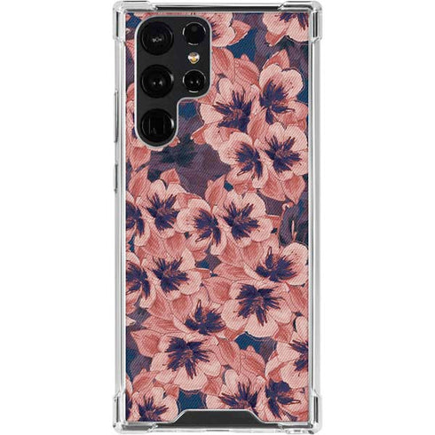 Dark Tapestry Floral Galaxy S24 Ultra Clear Case